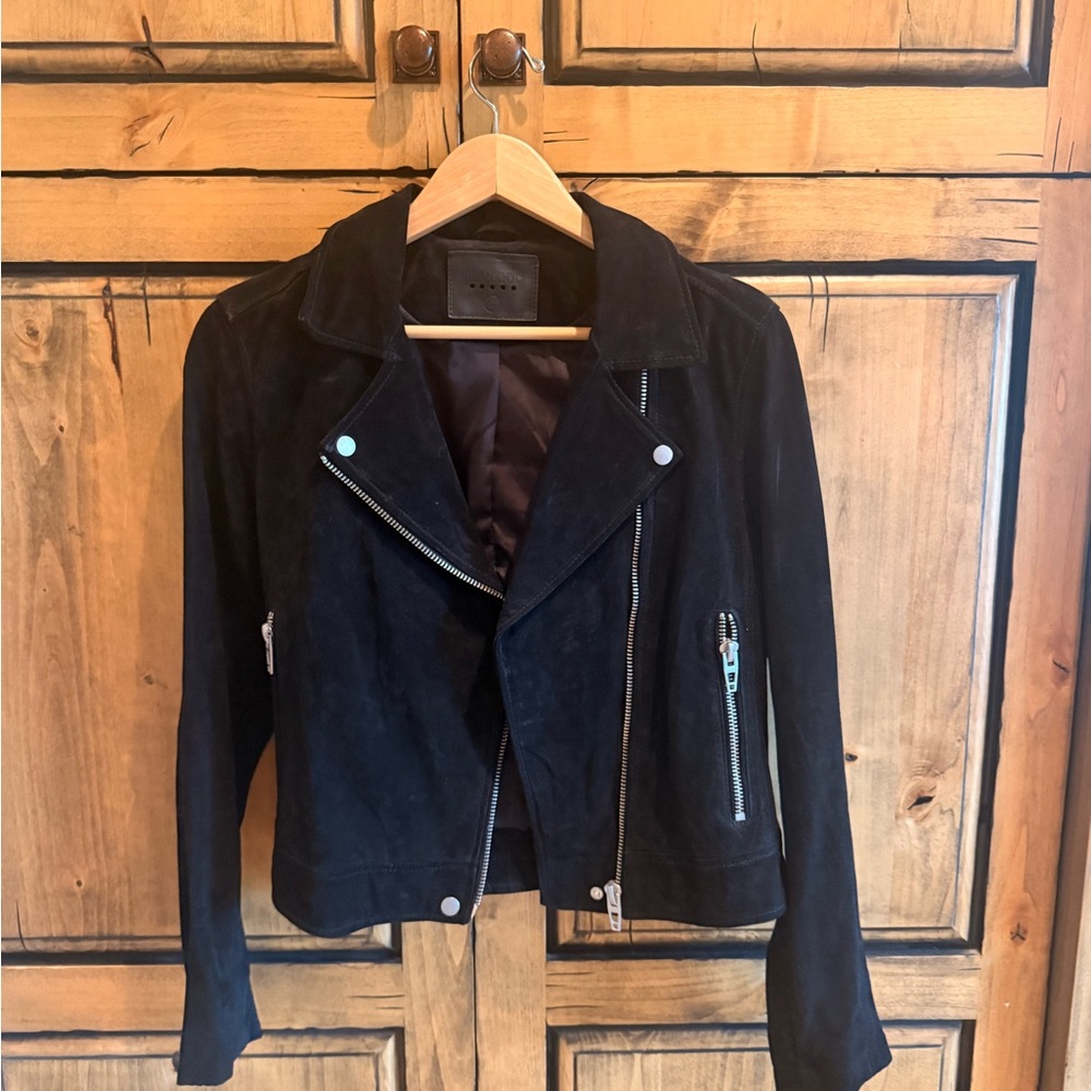 Blank NYC Black Suede Leather Jacket
